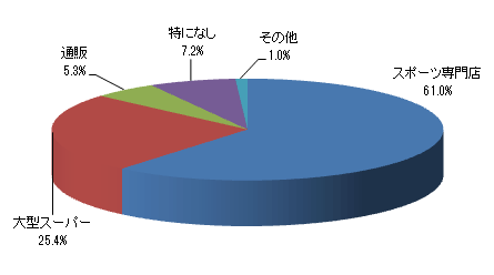 スポーツ用品を購入するとしたら、どこで購入しますか?