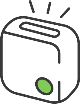 おしらせランプで新着トークもすぐにわかる